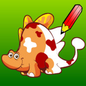圖畫書 Coloring Book for Children Learn to color and draw dinosaurs