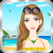 海灘連衣裙 精簡版 Beach Dress Lite Summer Fashion Girls Games
